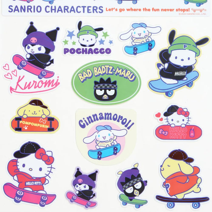 Autocollants Sanrio pour skateboards - Personnages Sanrio colorés 810533