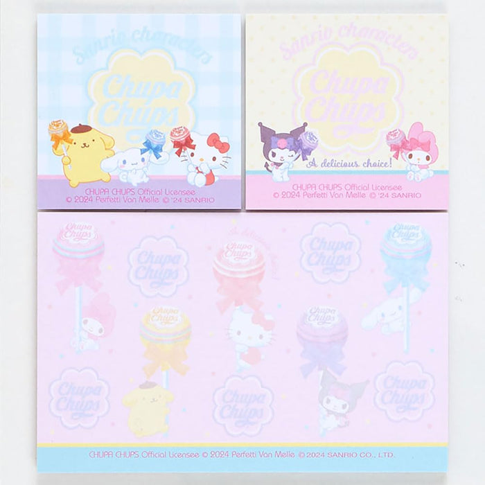 Sanrio Sticky Notes Chupa Chups Edition 2 - 14x11.5cm Sanrio Characters