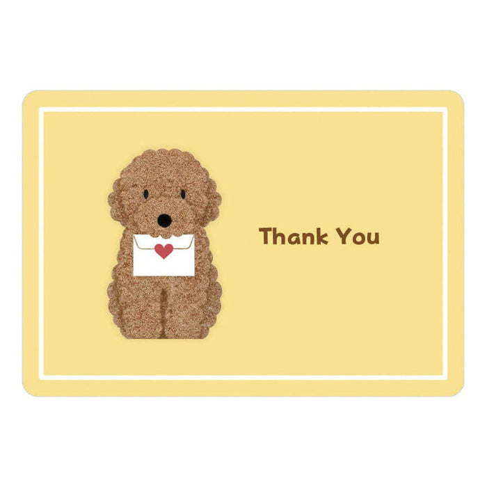 Carte de remerciement Sanrio Toy Poodle P5248 - Cartes de vœux mignonnes pour les enfants et les fans