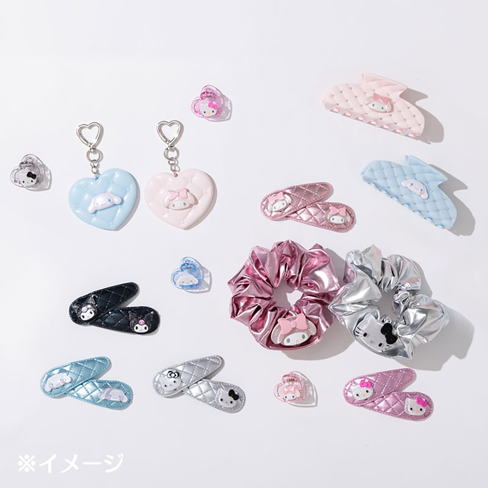 Sanrio Hello Kitty Pink Steel Polyester Pins Set for Ages 3+ (2 Sets)