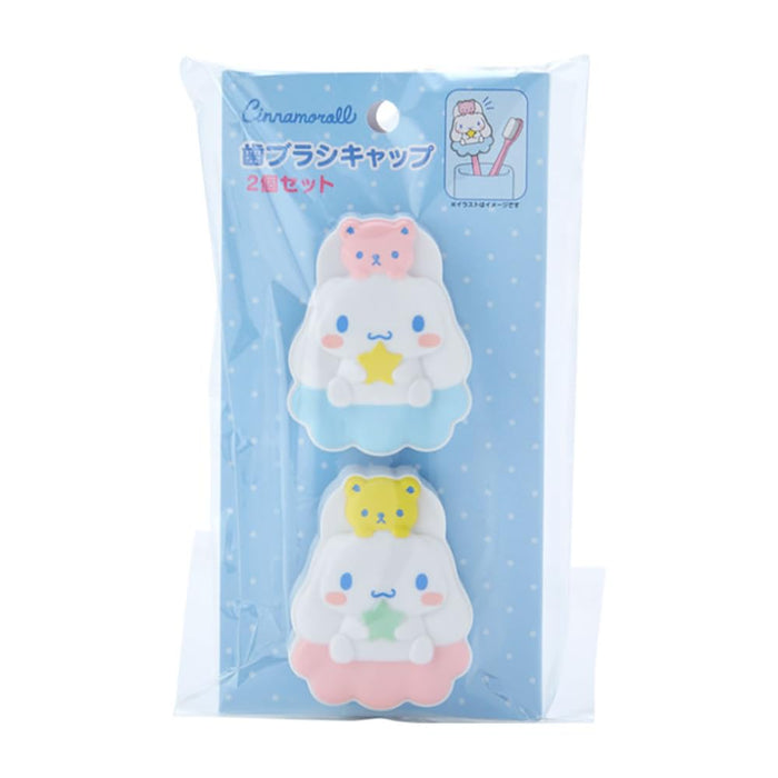 Lot de 2 capuchons pour brosse à dents Sanrio Cinnamoroll - Support hygiénique pratique pour les voyages