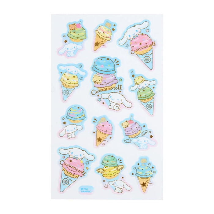 Autocollants en papier calque Sanrio Ice Party Cinnamoroll Pack 326658