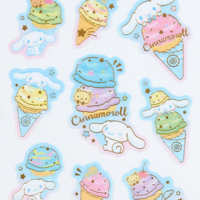 Autocollants en papier calque Sanrio Ice Party Cinnamoroll Pack 326658