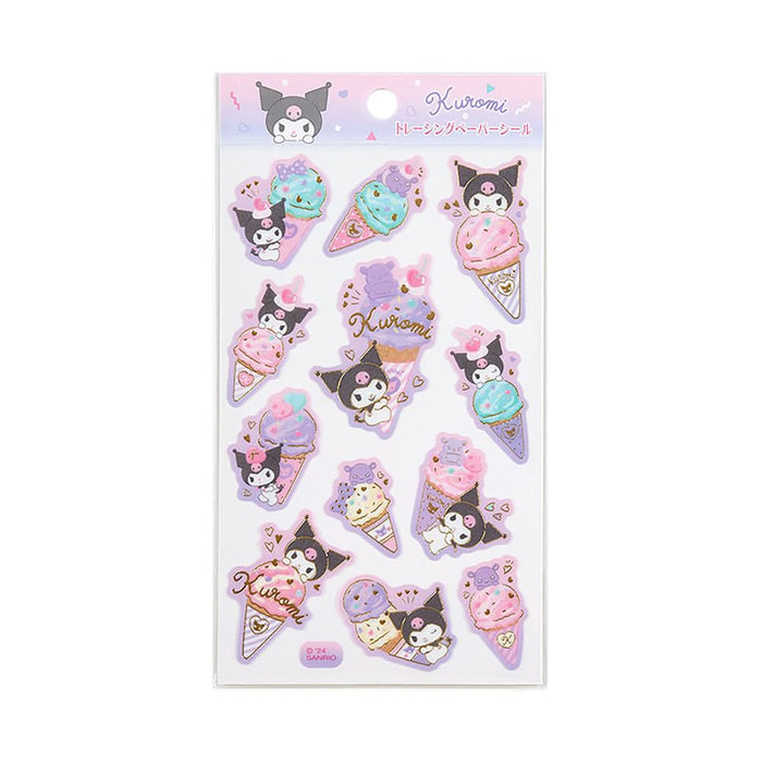 Autocollants en papier calque Sanrio Kuromi Ice Party 326941 pour travaux manuels