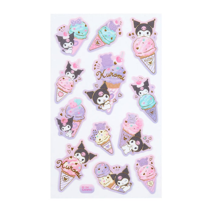 Autocollants en papier calque Sanrio Kuromi Ice Party 326941 pour travaux manuels