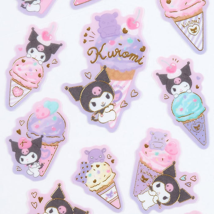 Autocollants en papier calque Sanrio Kuromi Ice Party 326941 pour travaux manuels