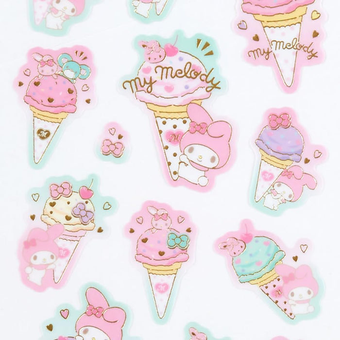 Sanrio My Melody Transparentpapier-Aufkleber „Ice Party Set“