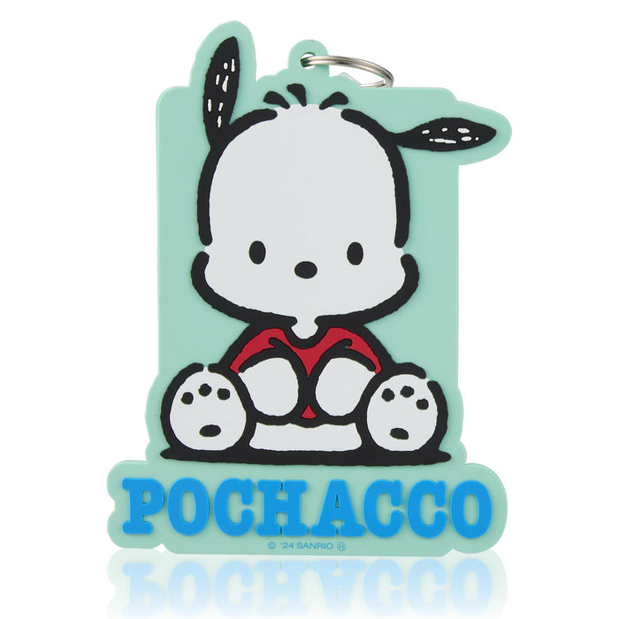 Sanrio Pochacco Green Travel Card Sleeve Pass Case - Durable and Stylish