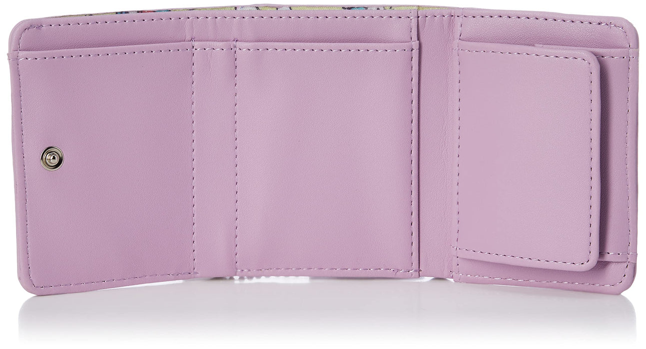 Portefeuille à trois volets pour femme Sanrio violet pastel avec personnages Sanrio Ppp-Wlt04