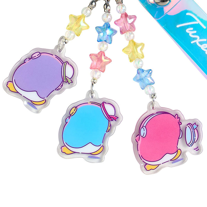 Sanrio Tuxedo Sam Keychain Dance Music PVC Acrylic Steel 072532