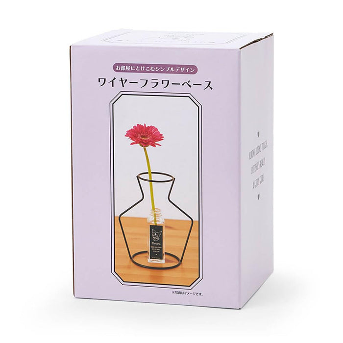 Vase à fleurs en fil de fer Sanrio Kuromi 634085 - Décoration d'intérieur élégante