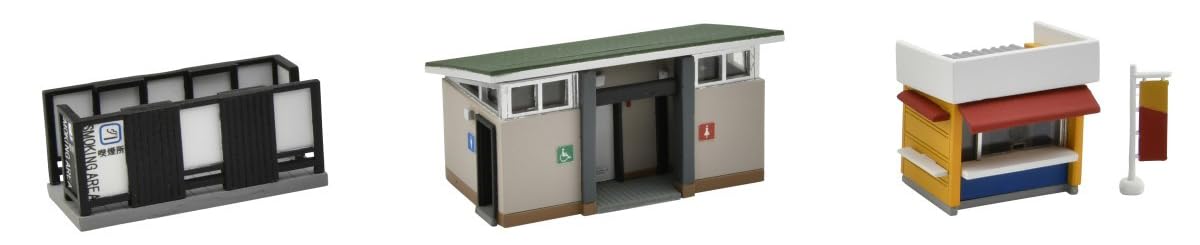 Accessoires de décor Tomytec : Ensemble de scènes avant de la gare Fournitures pour diorama