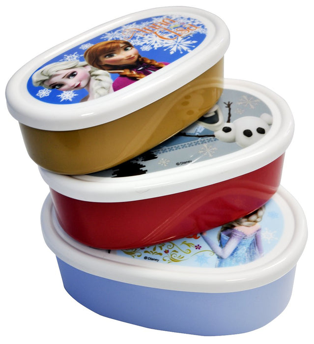Skater 3-Piece Set - Sealable Storage Container Lunch Box Accessory Case - Frozen Srs3S