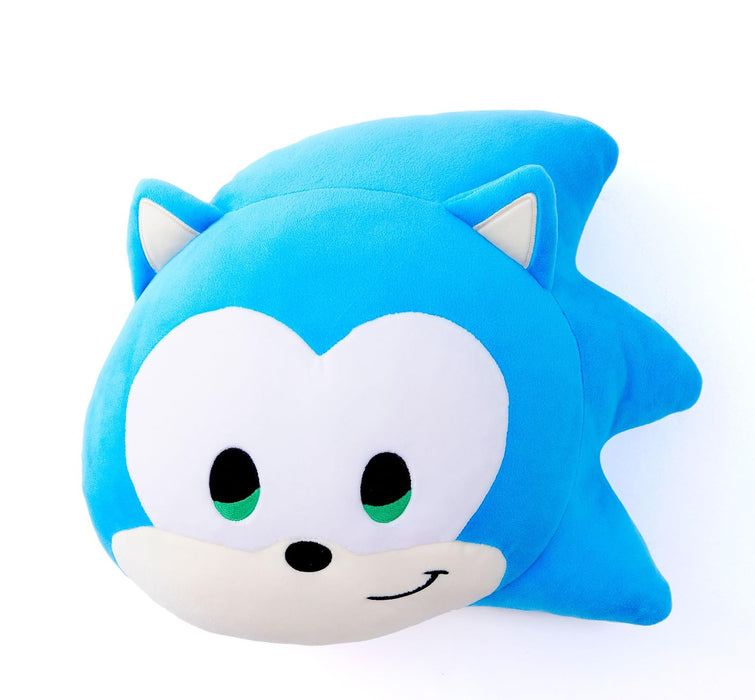 Sega Toys Sonic and Friends Face Cushion - Cozy Sonic Plush Pillow