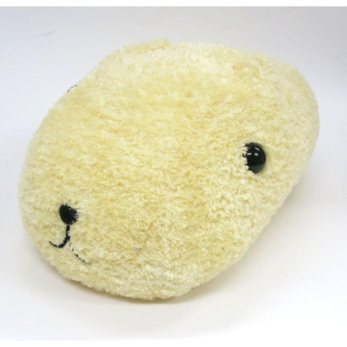 Sekiguchi White Fluffy Capybara Plush Toy 697458 Japan Teddy Bear