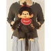 Sekiguchi Monchhichi Premium Large Brown Doll 45cm - Girl's Edition