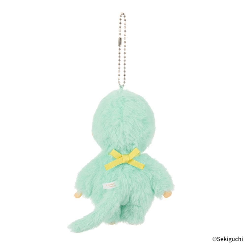 Sekiguchi Monchichi Mint Green Plush Keychain Soft and Colorful