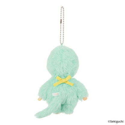 Sekiguchi Monchichi Mint Green Plush Keychain - Soft & Colorful Accessory