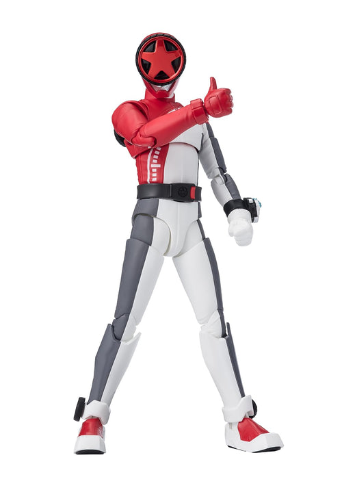 Figurine articulée peinte Bandai SHFiguarts Bakujo Sentai Bun Red 145 mm