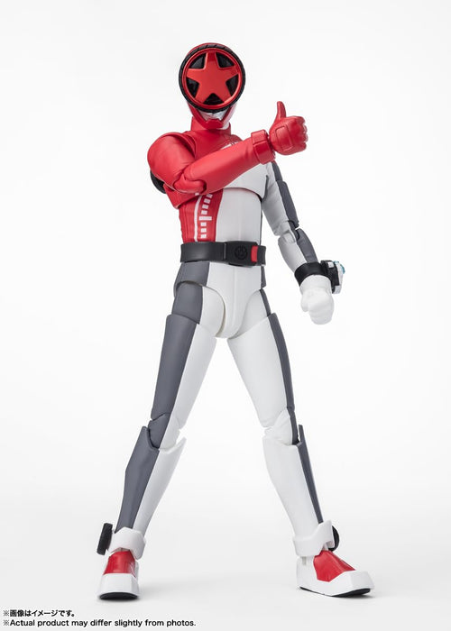 Bandai SHFiguarts Bakujo Sentai Bun, Rot, 145 mm, bemalte Actionfigur