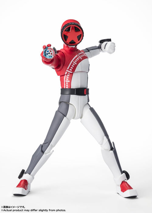 Figurine articulée peinte Bandai SHFiguarts Bakujo Sentai Bun Red 145 mm