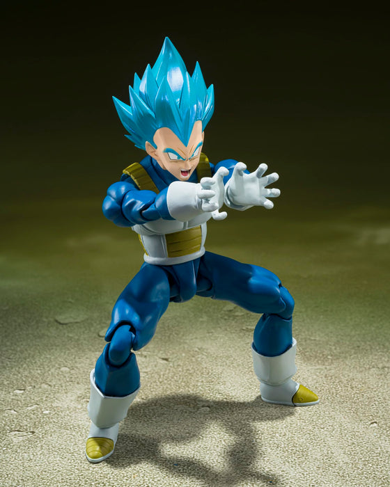 Figurine mobile SHFiguarts Super Saiyan God Vegeta 135 mm de Tamashii Nations