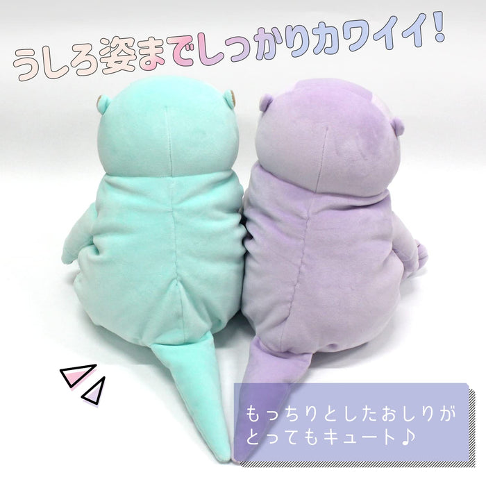 Shinada Global Mochi Otter Pastel Lavender Large Plush Toy 22x22x30cm