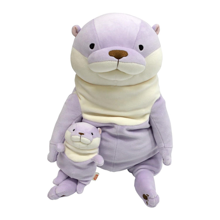 Shinada Global Mochi Series Mini Otter Plush Toy Lavender 7x5x14cm