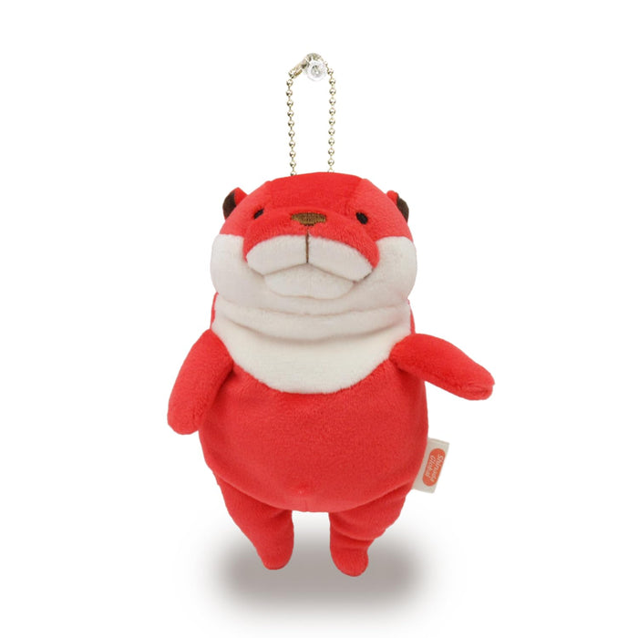 Shinada Global Mochi Mini Plüsch Otter Erdbeere Tierspielzeug 7x5x14 cm