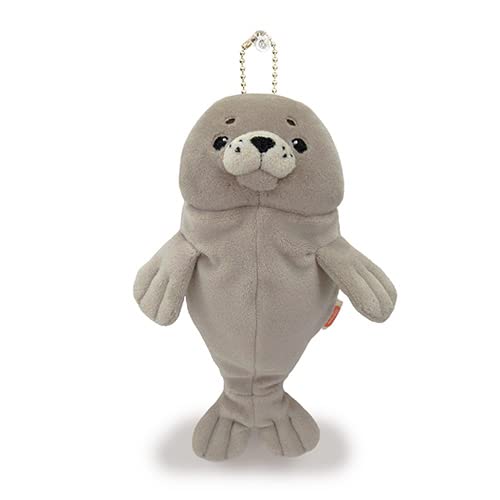 Shinada Global Mini Mochi Seal Grey Stuffed Animal 7x5x14cm - Moaz-0088G
