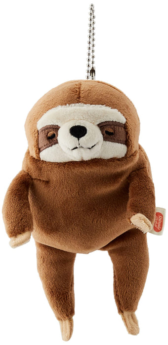 Shinada Global Mini Mochi Series Brown Sloth Stuffed Animal 7x5x14 cm