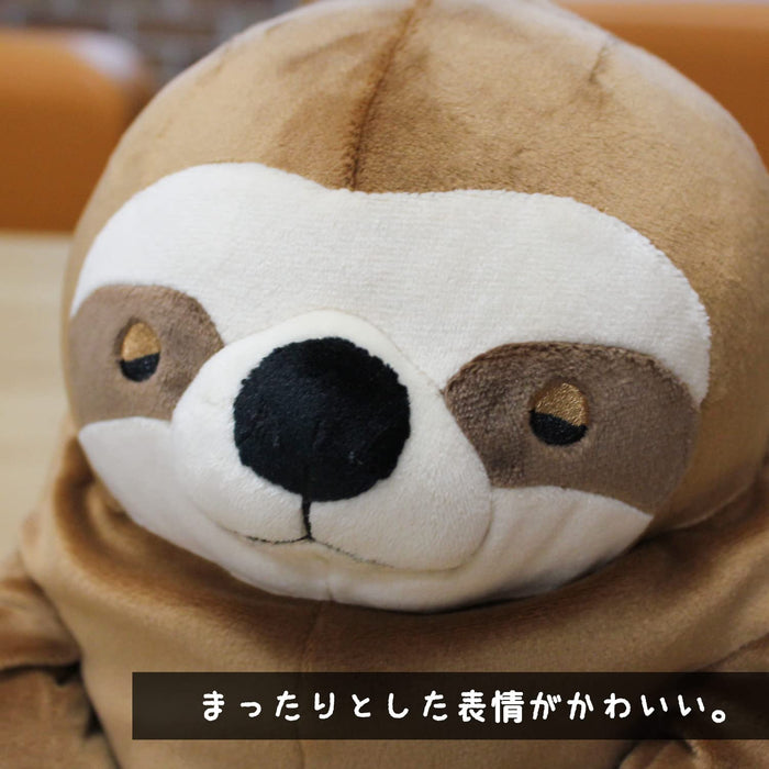 Shinada Global Mini Mochi Series Brown Sloth Stuffed Animal 7x5x14 cm