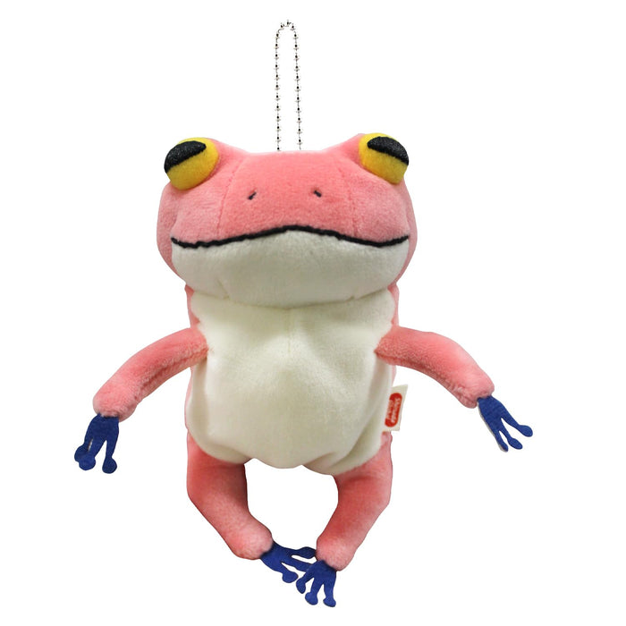 Shinada Global Mini Plush Frog Mochi Series 7x5x14cm in Pink - Mokr-0088P