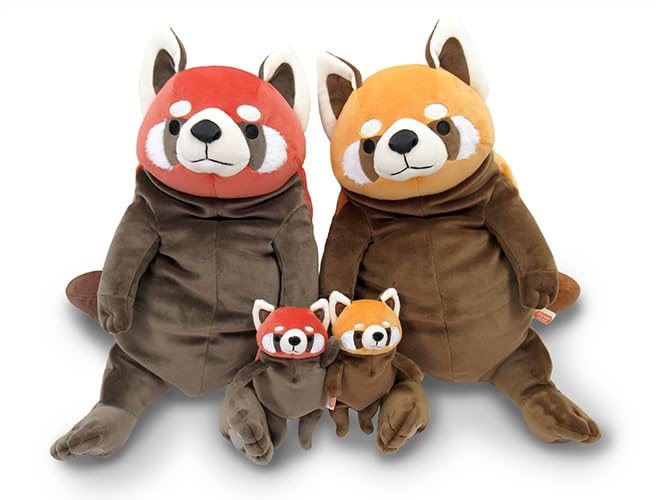 Shinada Global Mochi Series Mini Red Panda Plush Toy Gold Brown 7x5x14 cm