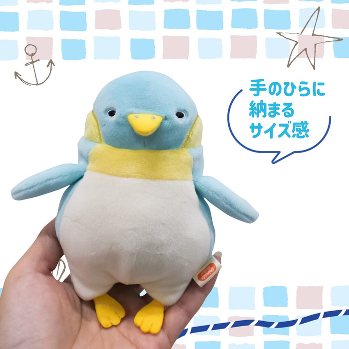 Shinada Global Mini Mochi Series Blue Penguin Stuffed Animal 7x5x14cm