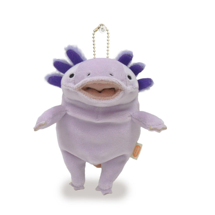 Shinada Global Pastel Lavender Axolotl Plush Toy Mini Mochi Series 7x5x14cm