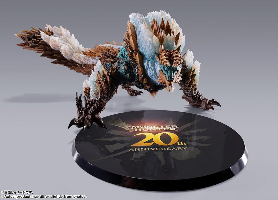 Figurine mobile en PVC de 285 mm de Bandai Shmonsterarts Monster Hunter Jinouga 20e édition