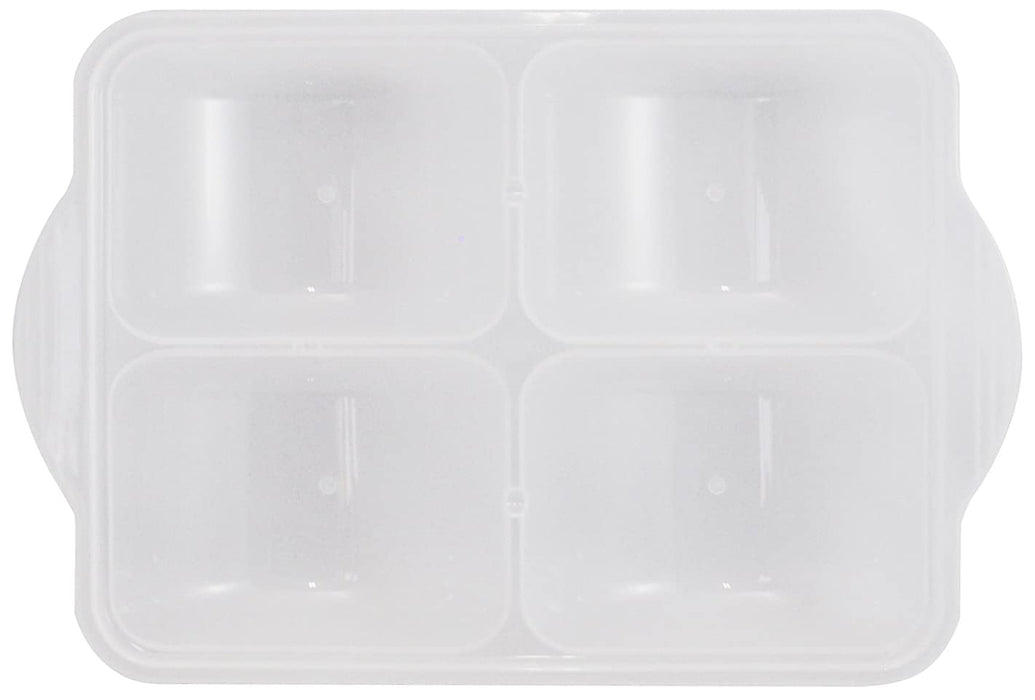 Skater Frozen Food Storage Containers 4 Blocks 80ml each Made in Japan TRMR4N-A