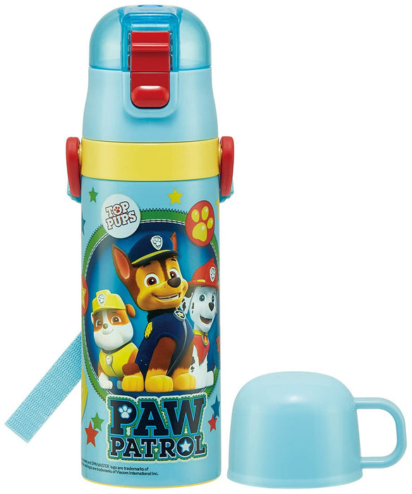 Skater Kids 2-Way Stainless Steel Paw Patrol Water Bottle and Cup 430ml
