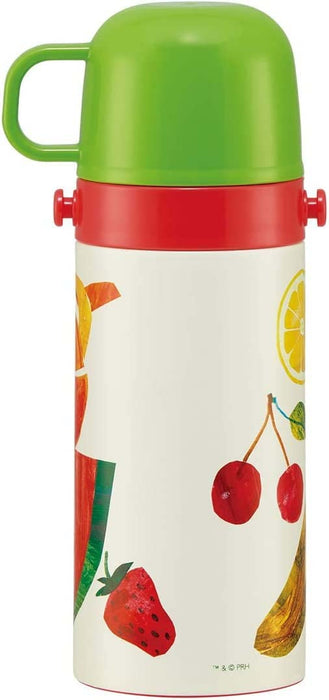 Skater Kids Stainless Steel 350ml Water Bottle with Straw Cup - The Very Hungry Caterpillar