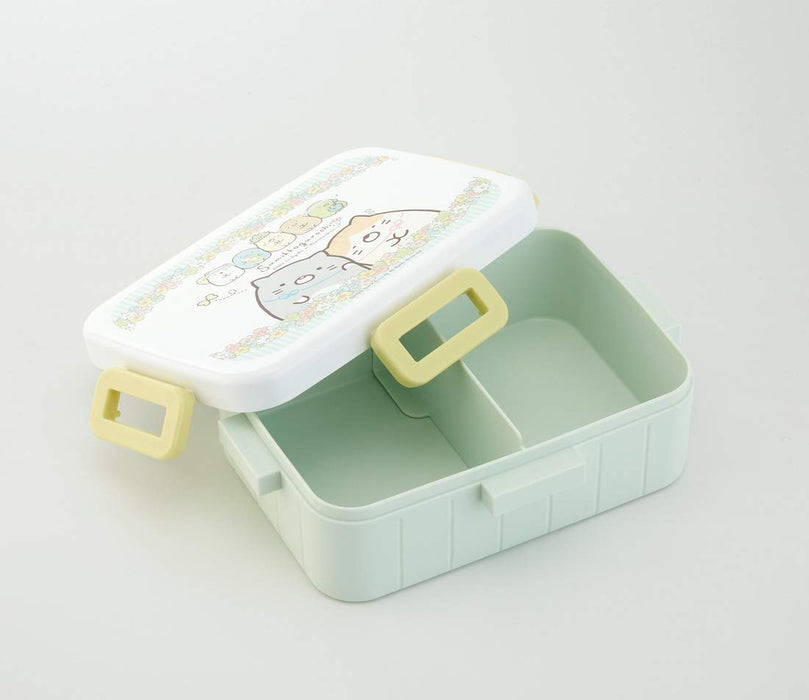 Skater Sumikko Gurashi Katzengeschwister Bento-Lunchbox mit 4-Punkt-Verschluss, hergestellt in Japan, 650 ml