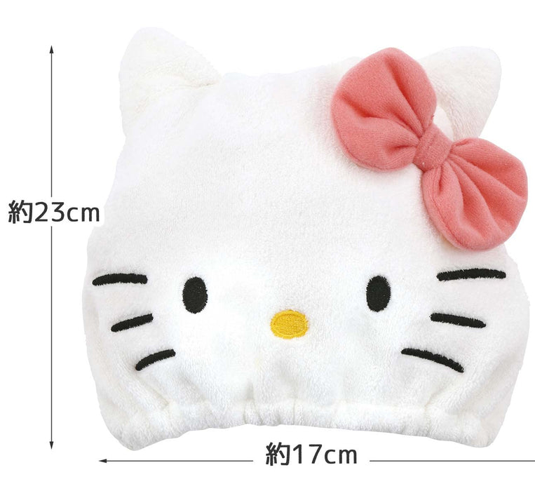 Skater Quick Drying Animal Absorbent Towel Cap Hello Kitty Sanrio 23cm x 17cm