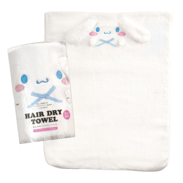 Skater Quick-Drying Hair Towel Absorbent Cinnamoroll Sanrio 40cm x 100cm