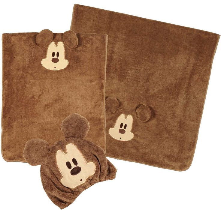 Skater Disney Mickey Mouse Quick-Drying Hair Towel 40x100cm Absorbent - TOH1-A
