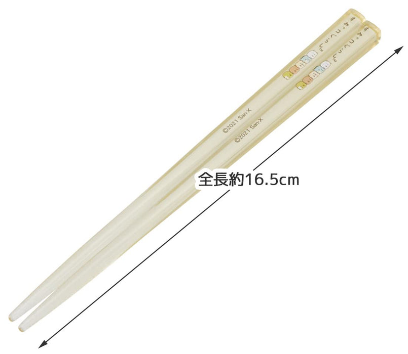 Skater 16.5cm Clear Acrylic Chopsticks - Set of 3 Sumikko Gurashi Made in Japan