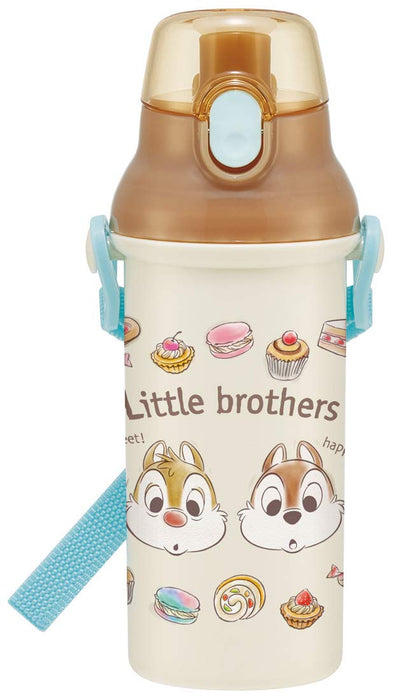 Skater Disney Chip & Dale 480ml Kids Ag+ Antibacterial Plastic Water Bottle Made in Japan