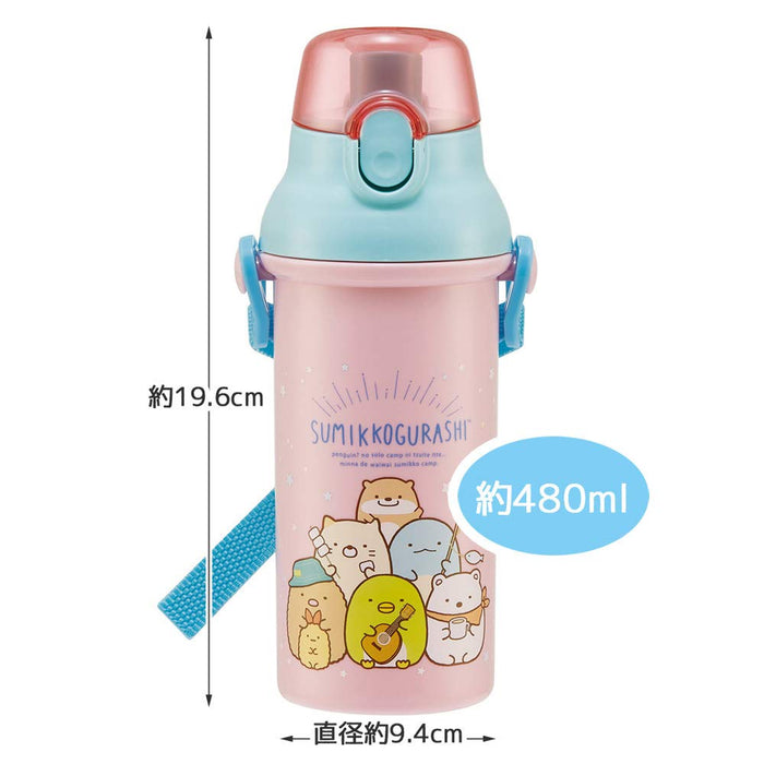 Skater 480ml Ag+ Antibacterial Kids Water Bottle Sumikko Gurashi Made in Japan