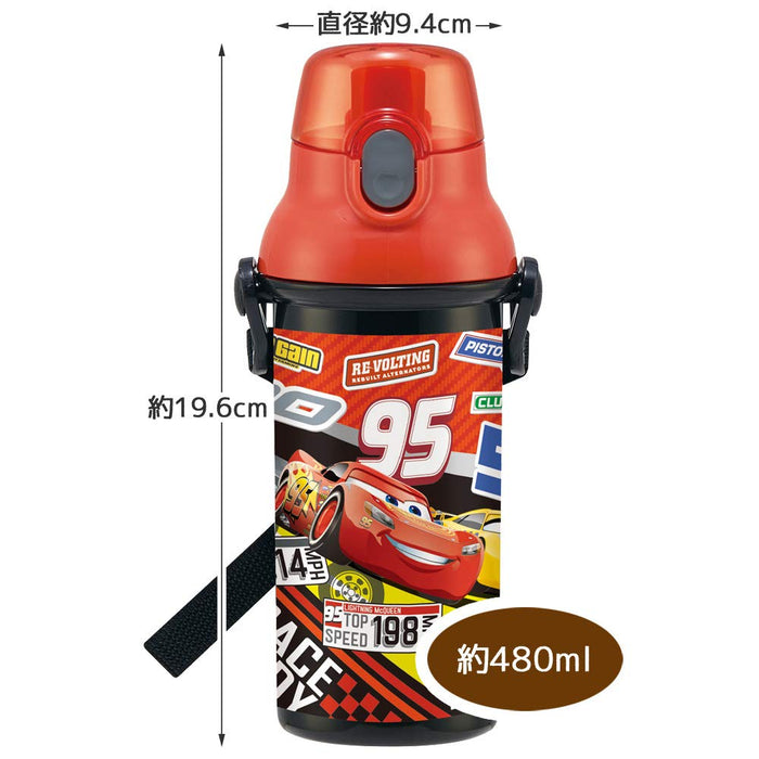 Skater Disney Cars 21 Water Bottle Kids 480ml Ag+ Antibacterial Made in Japan