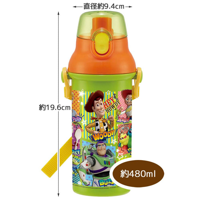 Skater Disney Toy Story 21 Kids Water Bottle Antibacterial 480Ml Made in Japan