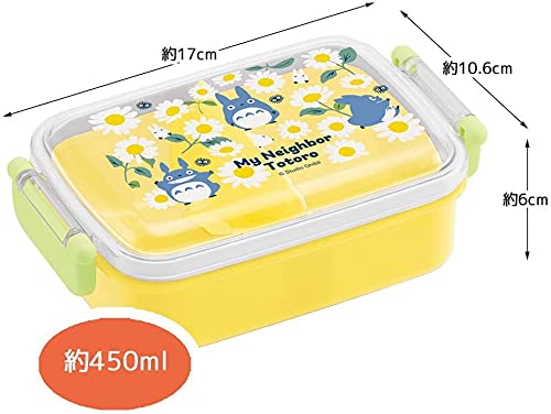 Skater Mon voisin Totoro Daisy 450 ml Boîte à lunch pour enfants Ag+ Antibactérien Fabriqué au Japon